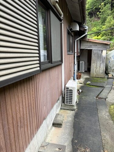 掛川市F様邸の羽目トタン外壁塗装前の状態
