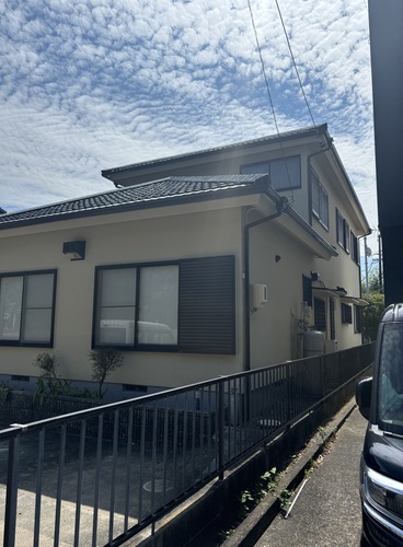 掛川市A様邸のモルタル外壁補修と塗装完成後